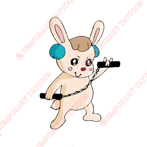 Rabbit Customize Temporary Tattoos Stickers NO.8920